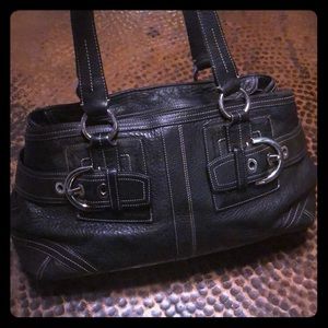 Coach Miranda Large size Leather black Satchel